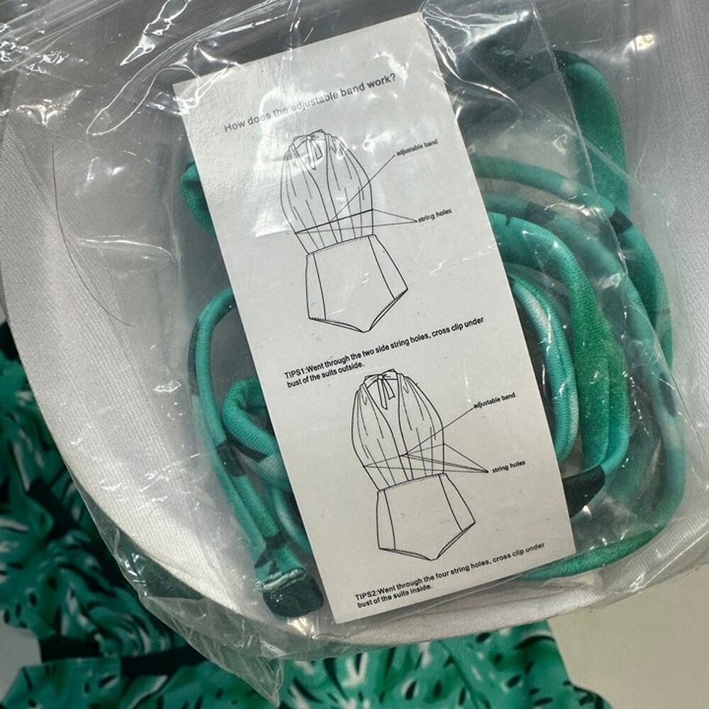 COCOSHIP Green One Piece Backless Sexy Swimsuit, Bathing Suit, Size XL, New! - Picture 4 of 8